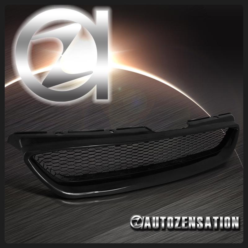 98-02 honda accord 2dr coupe black jdm hood grill & metal mesh