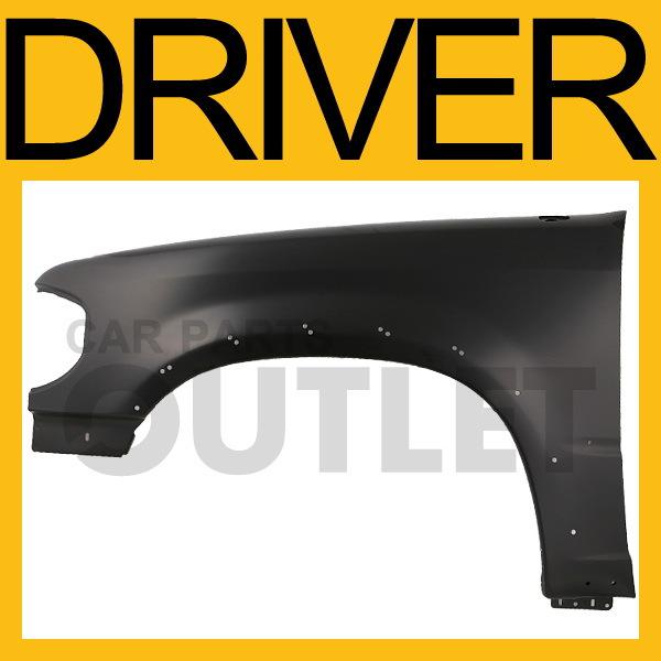 1995-2001 ford explorer left primed fender w/ mldg hole