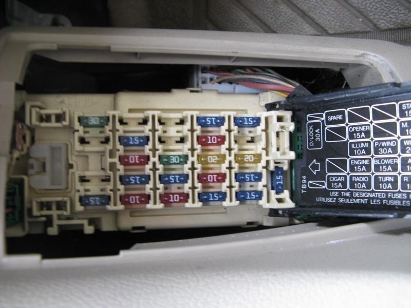 00 mazda millenia fuse box interior under dash 2.5l at 19242