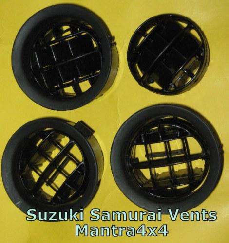 Suzuki sj samurai dash vents round 85 86-88.5 set of 4 new free shipping