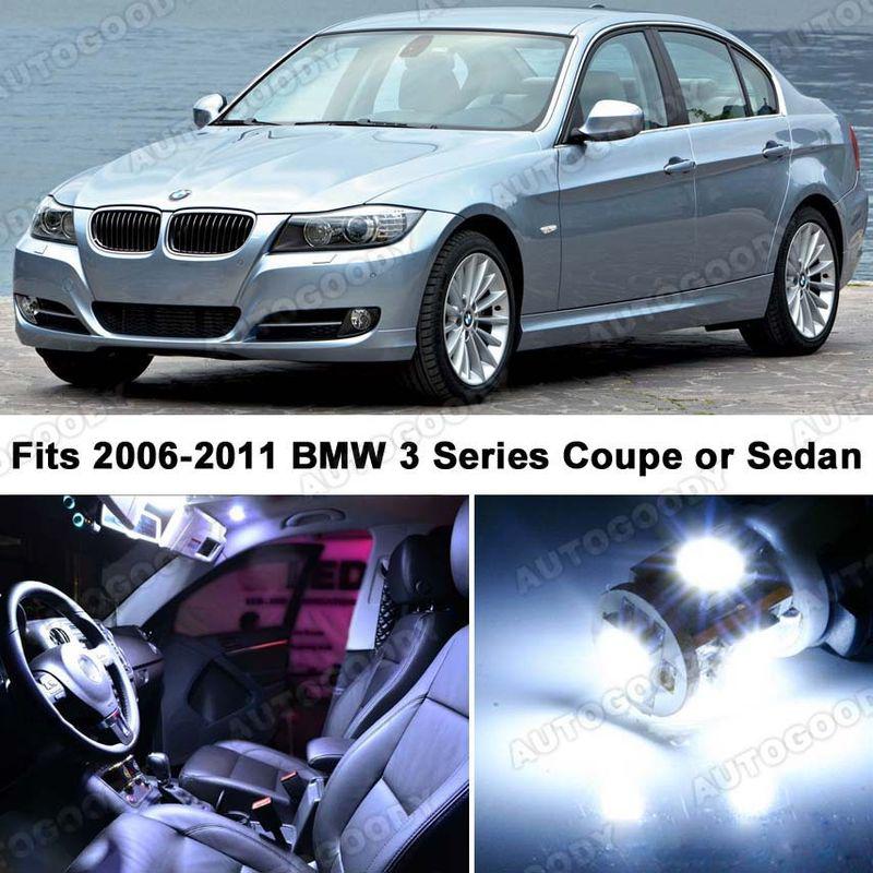 Bmw 3 series white led lights interior package kit m3