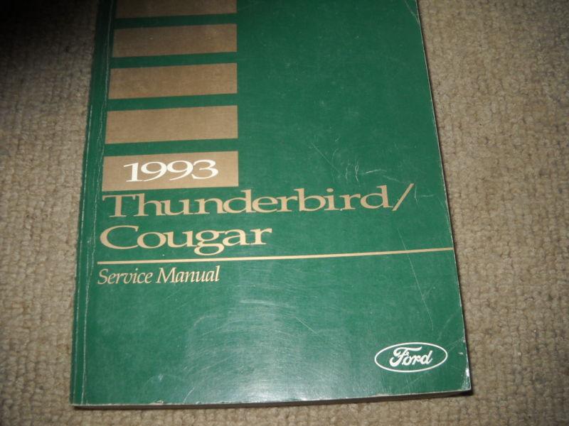 1993 ford thunderbird cougar service shop repair manual