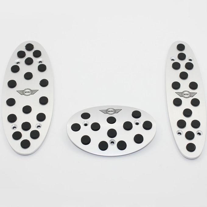 Aluminum fuel brake foot rest at pedals plates fit bmw mini cooper 2007- 2013