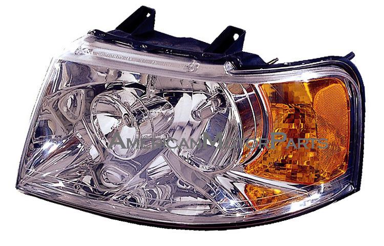 Eagleeye pair replacement headlight chrome housing 03-06 ford expedition