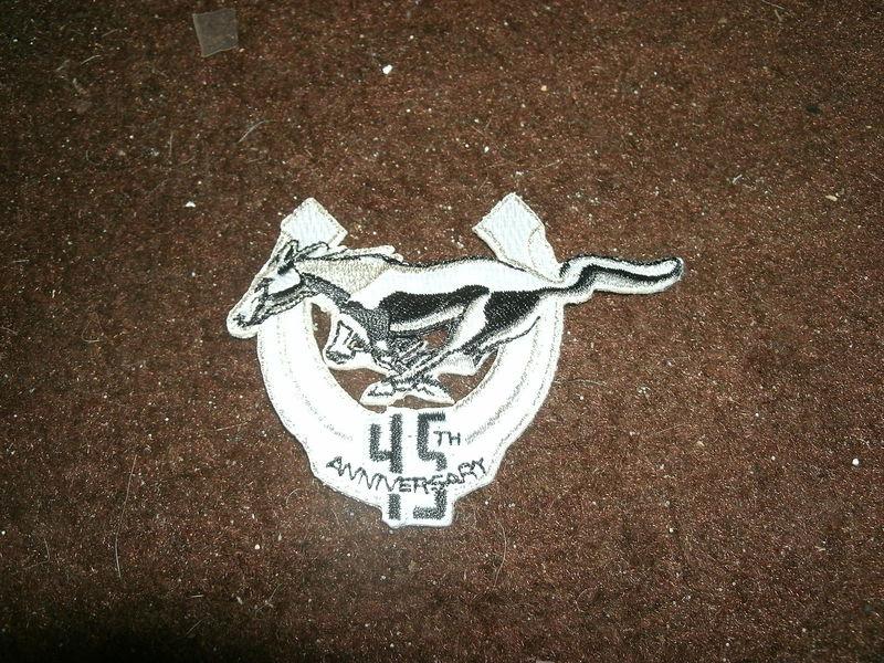 2009 ford mustang 45th anniversary jacket hat shirt floor mats patch - nice new