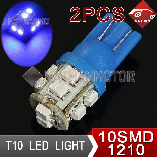 2x blue 1210 smd 10 led reading light stop backup corner lamp bulb car auto 12v