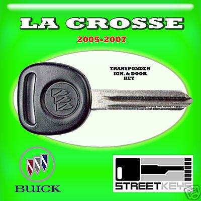 05 06 07 buick la crosse transponder chip ignition key