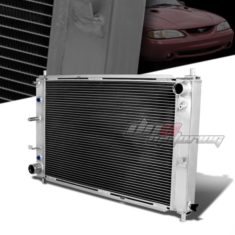 97-04 ford mustang gt/svt v8 4.6l/5.4l 3-core full aluminum racing radiator at