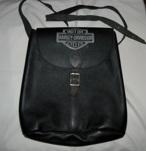 Leather harley davidson backpack