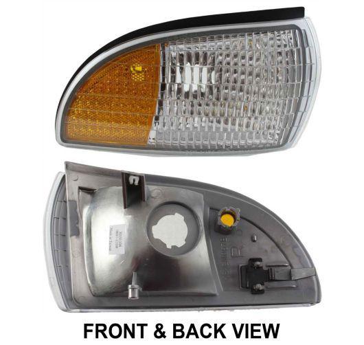 Chevy caprice 91-96 left side marker signal light lamp w/corner lens & housing