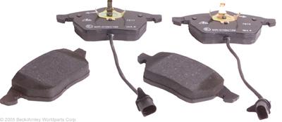 Beck arnley 082-1608 brake pad or shoe, front-disc brake pad