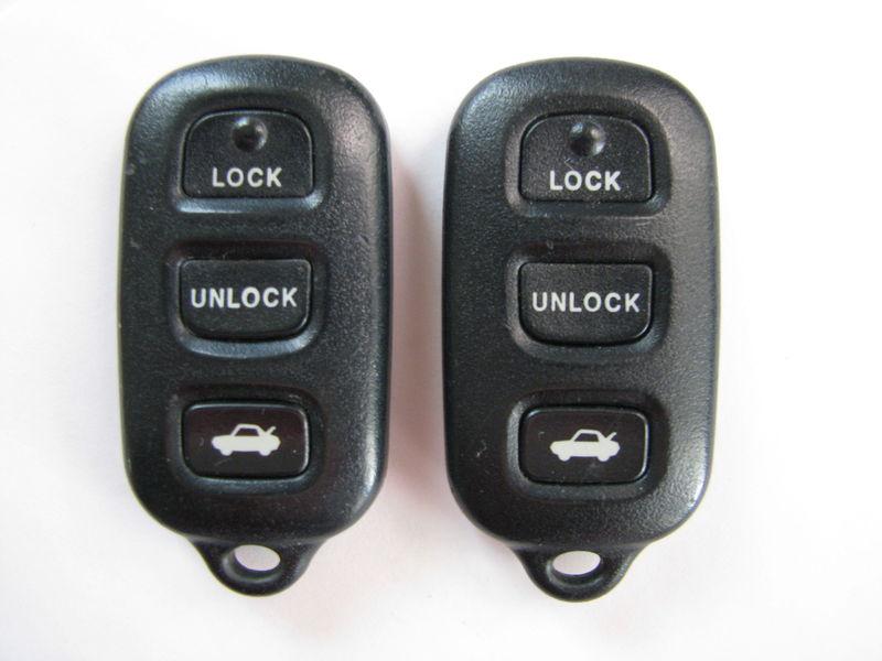 (2) toyota camry corolla keyless entry remote fcc: gq43vt14t  **nice**