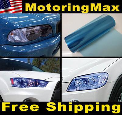 12 x 48" 8000k xenon hid blue tint headlight fog light vinyl film sheet