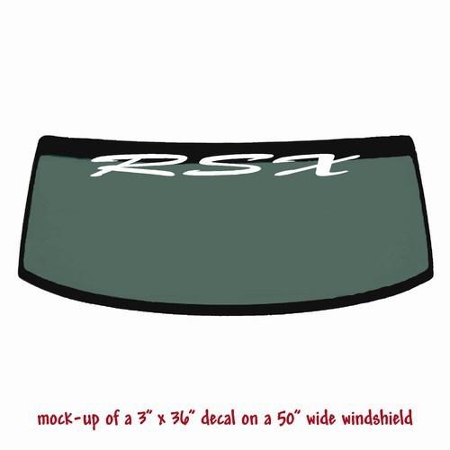 Rsx (v2) - windshield banner decal sticker