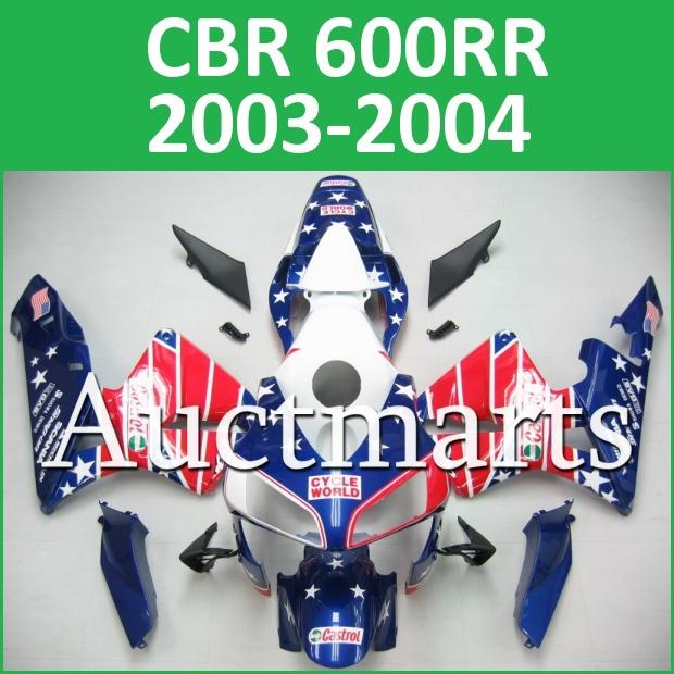 Fit honda 03 04 cbr600rr cbr 600 rr 2003 2004 fairing kit abs plastics a55 c13