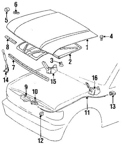 Toyota 5318460050 genuine oem factory original front seal