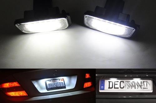 2x error free license plate smd led light mercedes w203 c230 c240 c280 c320 c55