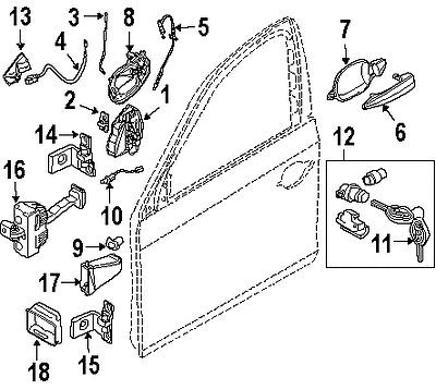 Bmw 51217202146 genuine oem factory original lock actuator