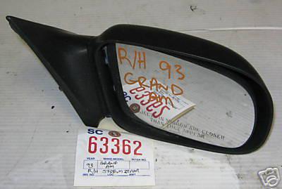 Grand am/skylark side view mirror right 1992 1993 1994 1995 1996 1997 1998