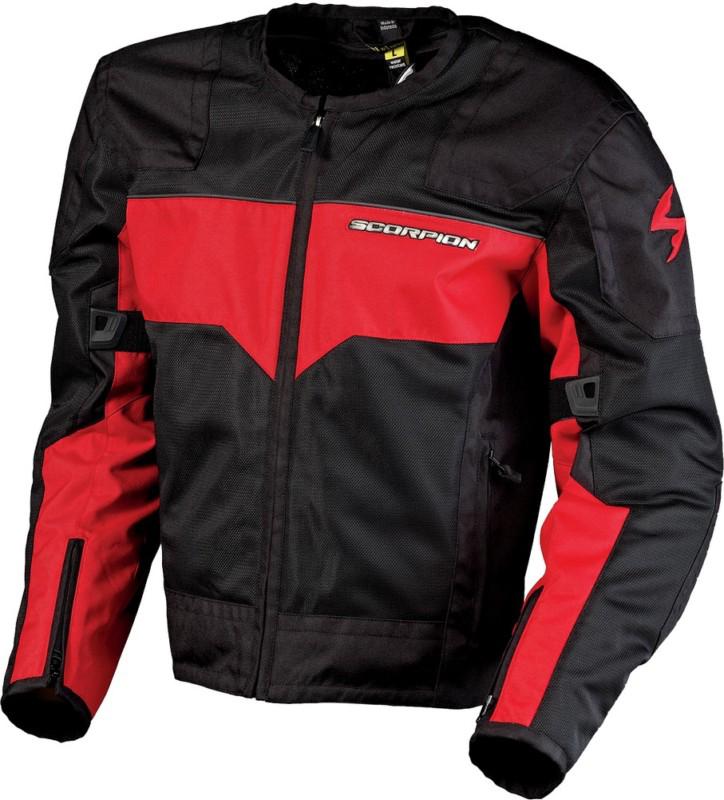 Scorpion exowear drafter motorcycle jacket - red - lg