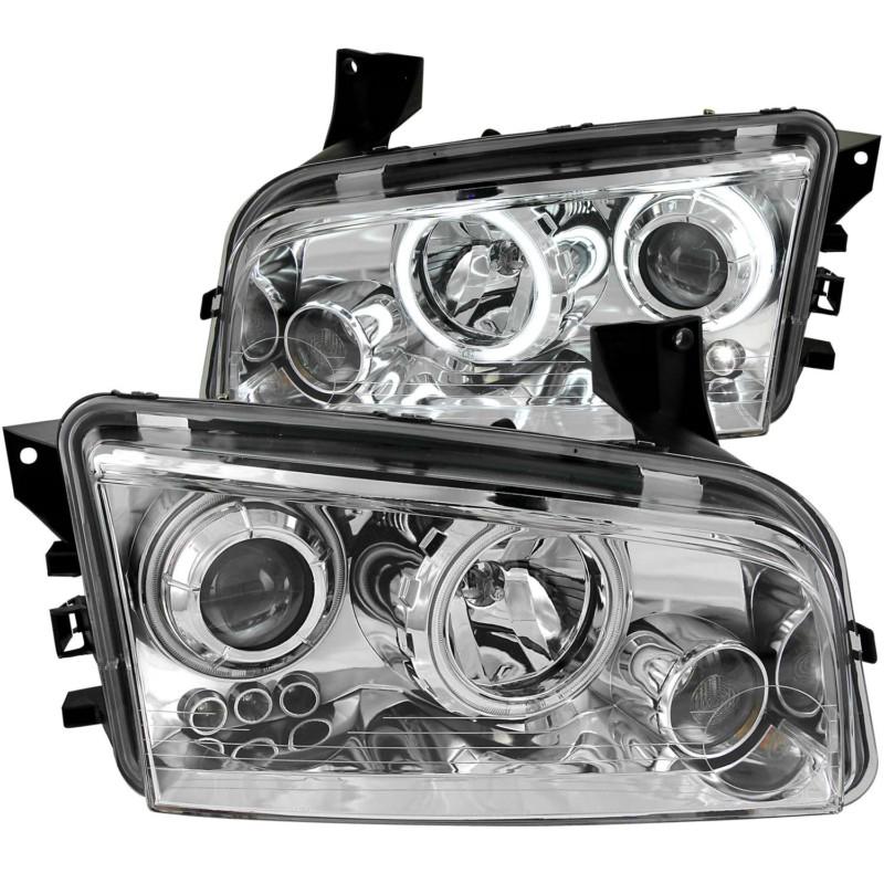 Anzo usa 121217 headlight assembly; projector w/halo 06-10 charger