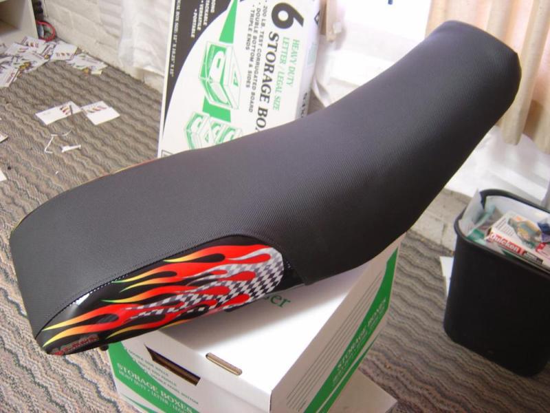 Honda trx 400ex gradiant flame motoghg seat cover#ghg16415scptbk16514