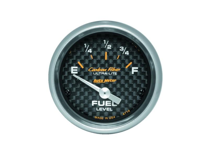 Auto meter 4714 carbon fiber; electric fuel level gauge