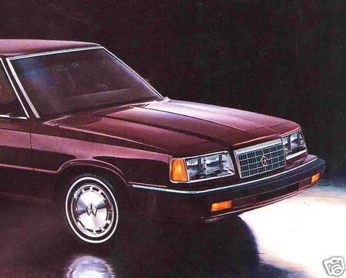 1986 plymouth caravelle factory brochure-coupe-sedan-se