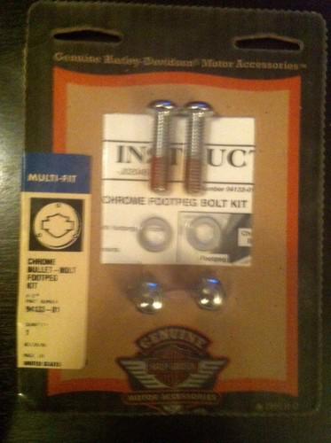 Harley davidson chrome foot peg bolts