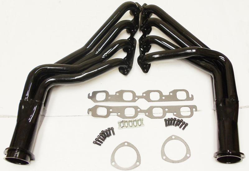 1964-1974 bbc big block chevy car black coated long tube headers