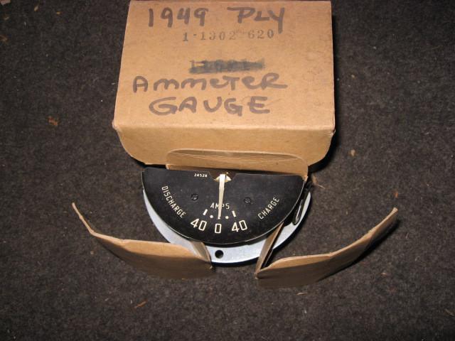 Nos 1949 plymouth amp ammeter gauge cluster mopar