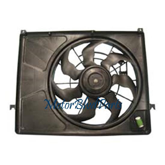 Fit 06-10 kia optima 2.4l l4 dual radiator and condenser fan assembly new style