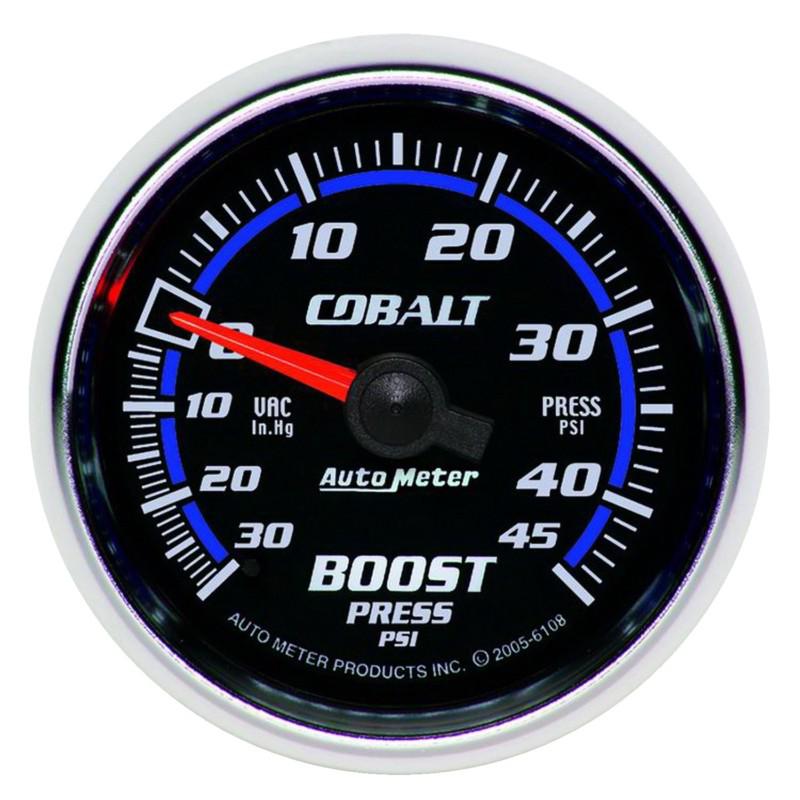 Auto meter 6108 cobalt; mechanical boost/vacuum gauge