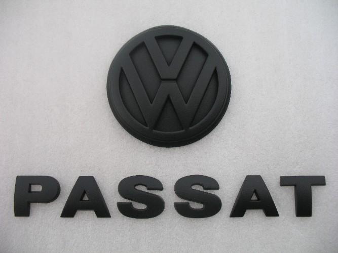 98-01 vw passat flat matte black blackout blacked out emblem logo badge symbol 