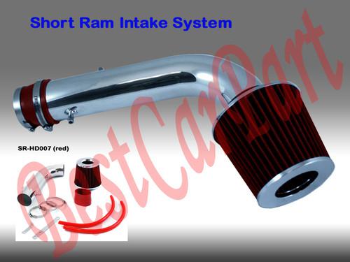 Bcp red 95-02 accord v6 2.7/3.0l short ram air intake racing system + filter