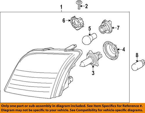 Ford oem 9t1z13008c headlight-headlamp assembly