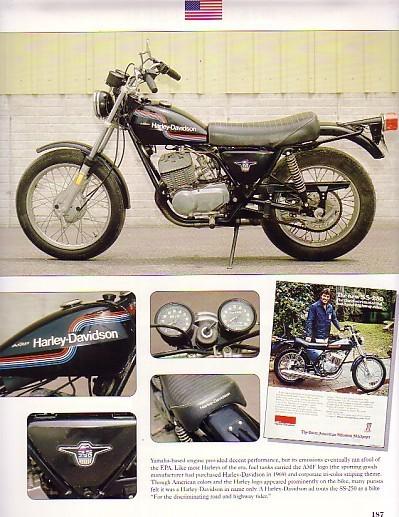 1975 harley davidson ss-250 motorcycle article - must see !! - ss250