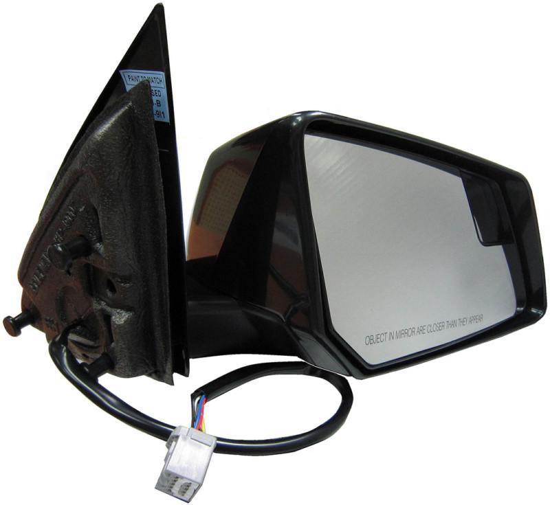 Side view mirror rh, power heated, manual w/o signal lamp platinum# 1272144