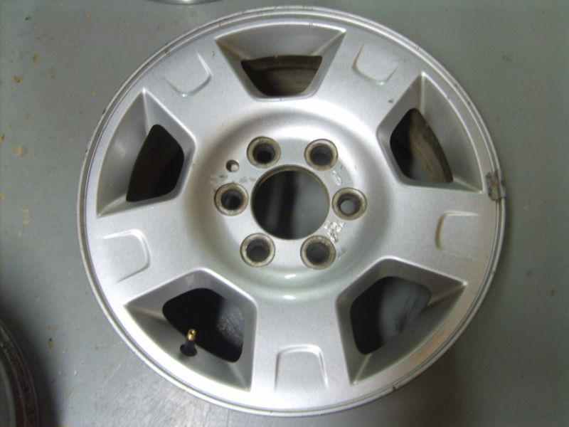 2004-2008 ford f150 p/u wheel, 17x7.5, 5 spoke full face painted silver