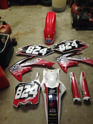 2010-2013 full plastic kit with chad reed team honda graphics