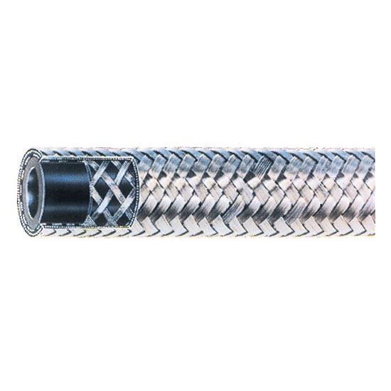 New aeroquip 6 ft stainless steel braided an10 low pressure hose, 9/16" id