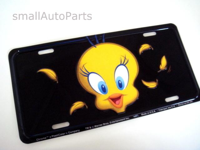 ***new*** tweety bird license plate aluminum metal stamped/embossed tag