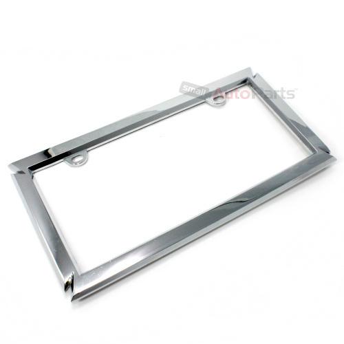 Chrome cross metal custom license plate tag frame for auto-car-truck-suv