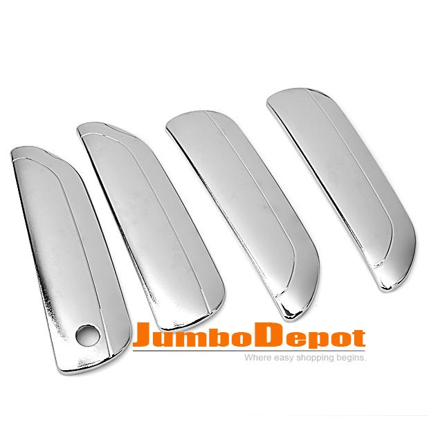 Set for 2009-2011 honda fit jazz 2nd triple mirror chrome door handle cover trim