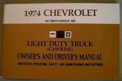 1974 chevy truck owners manual