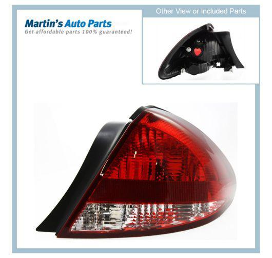 Clear red lens new tail lamp right hand rh passenger side sedan fo2801184c