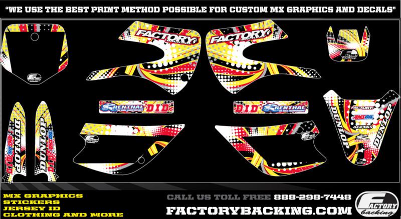 Suzuki jr 50 circus series graphics kit with your number on plates!