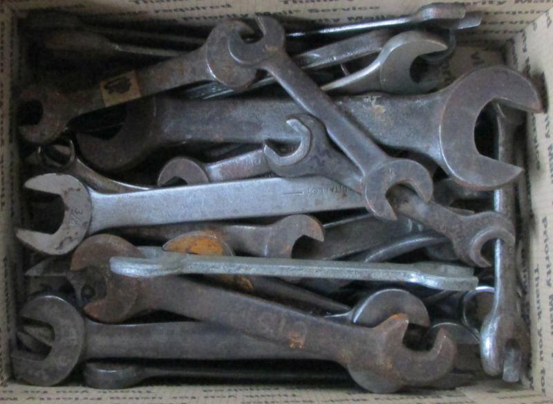 Lot of vintage wrenches 14 lbs.