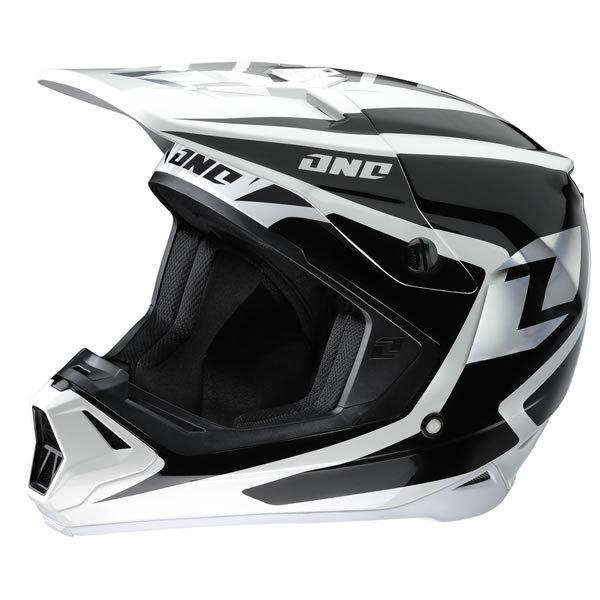 One industries mx motorcycle gamma helmet bot black / white size medium new $270