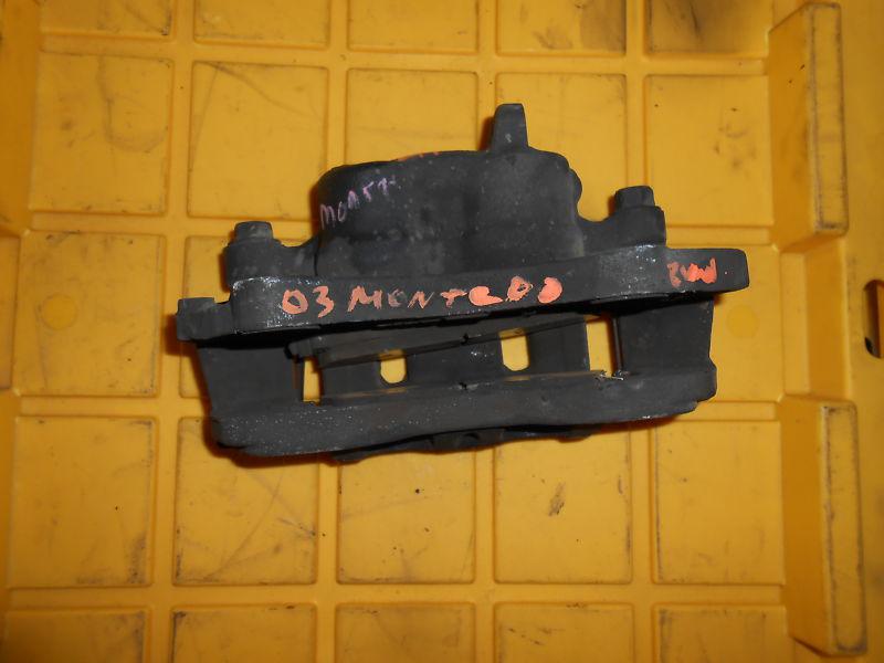 02 03 mitsubishi montero sport 2wd left front driver side brake caliper a36 i